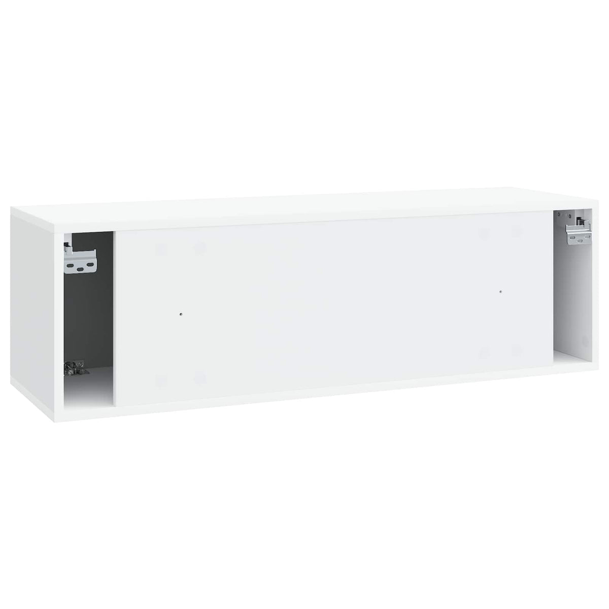 Wandmontierter TV-Schrank Weiß 98 x 31 x 30 cm Holzwerkstoff