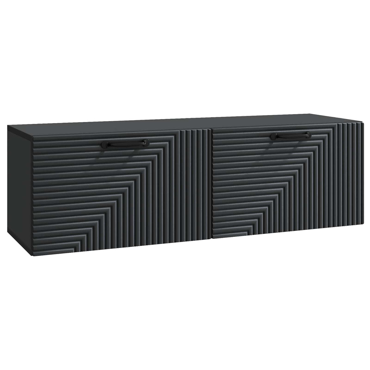 Wandmontierter TV-Schrank Schwarz 98 x 31 x 30 cm Holzwerkstoff