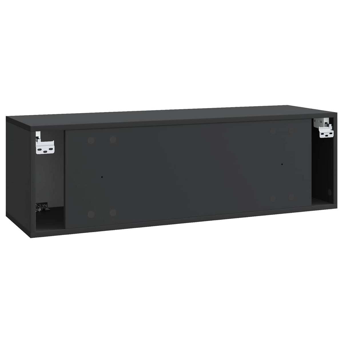 Wandmontierter TV-Schrank Schwarz 98 x 31 x 30 cm Holzwerkstoff