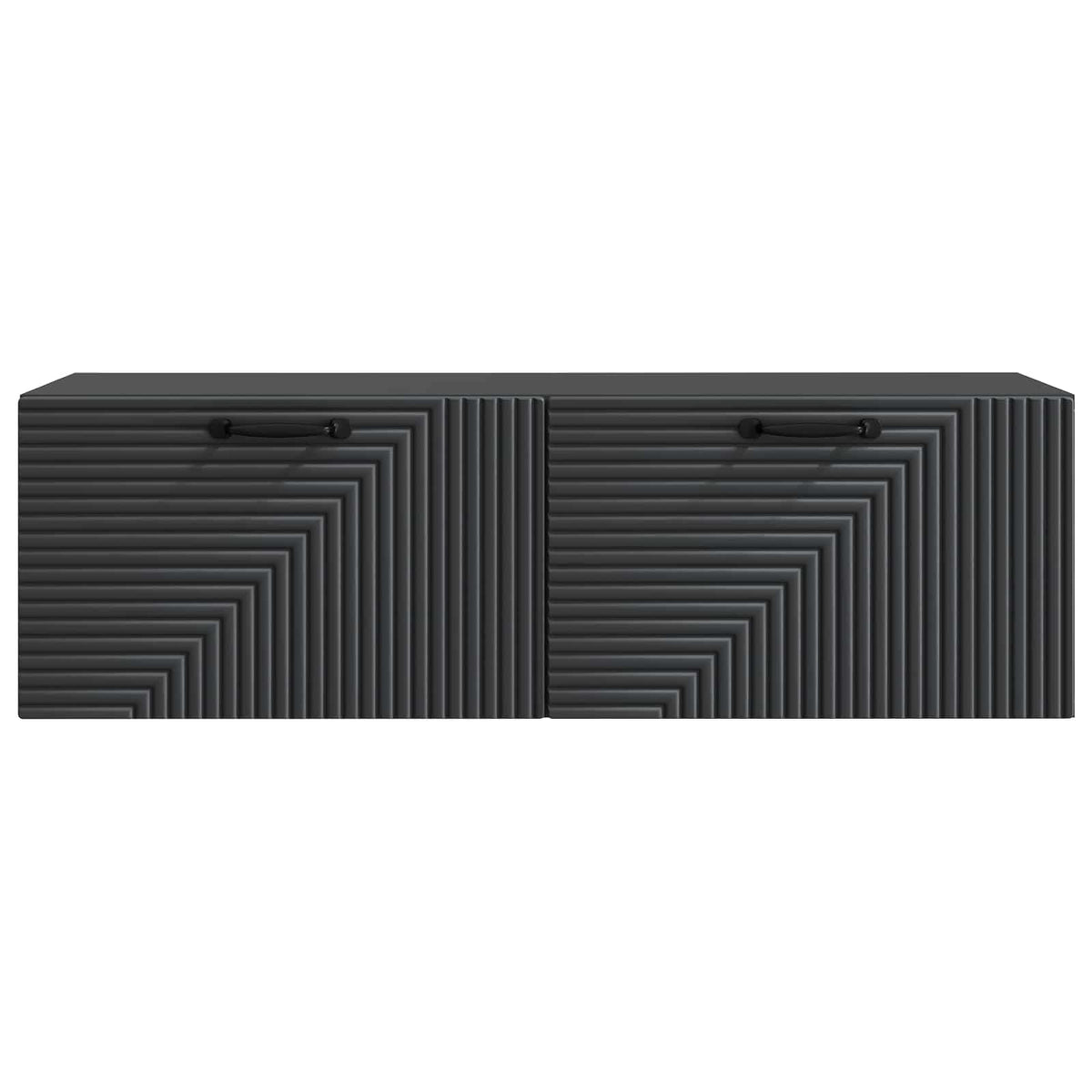 Wandmontierter TV-Schrank Schwarz 98 x 31 x 30 cm Holzwerkstoff