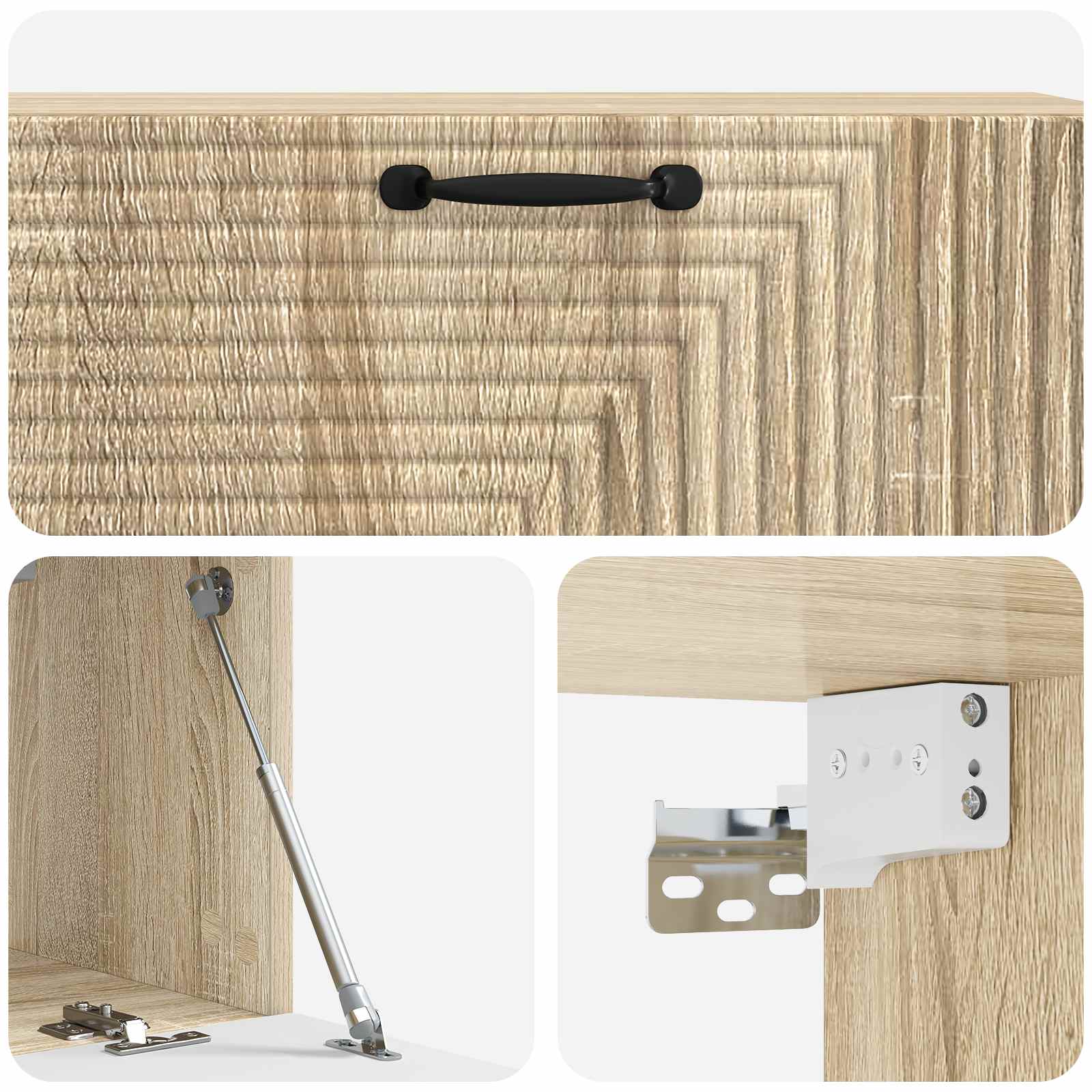 Wandmontierter TV-Schrank Sonoma-Eiche 98 x 31 x 30 cm