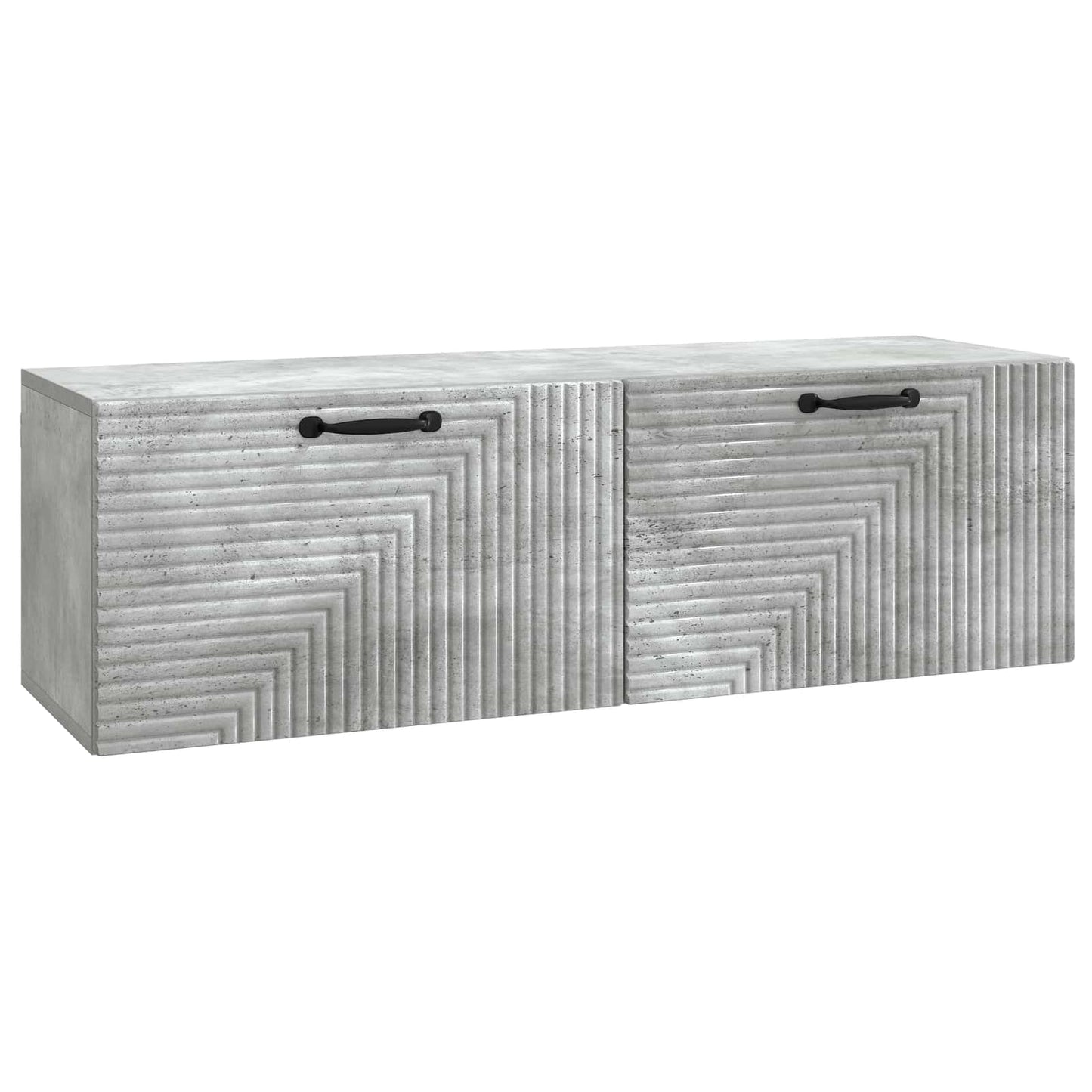 Wandmontierter TV-Schrank Betongrau 98 x 31 x 30 cm