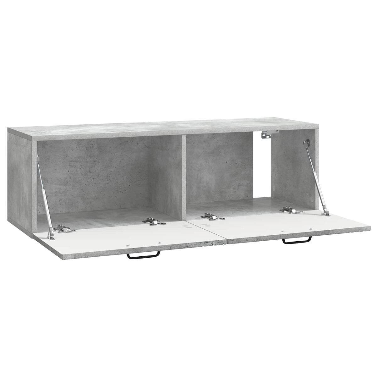 Wandmontierter TV-Schrank Betongrau 98 x 31 x 30 cm