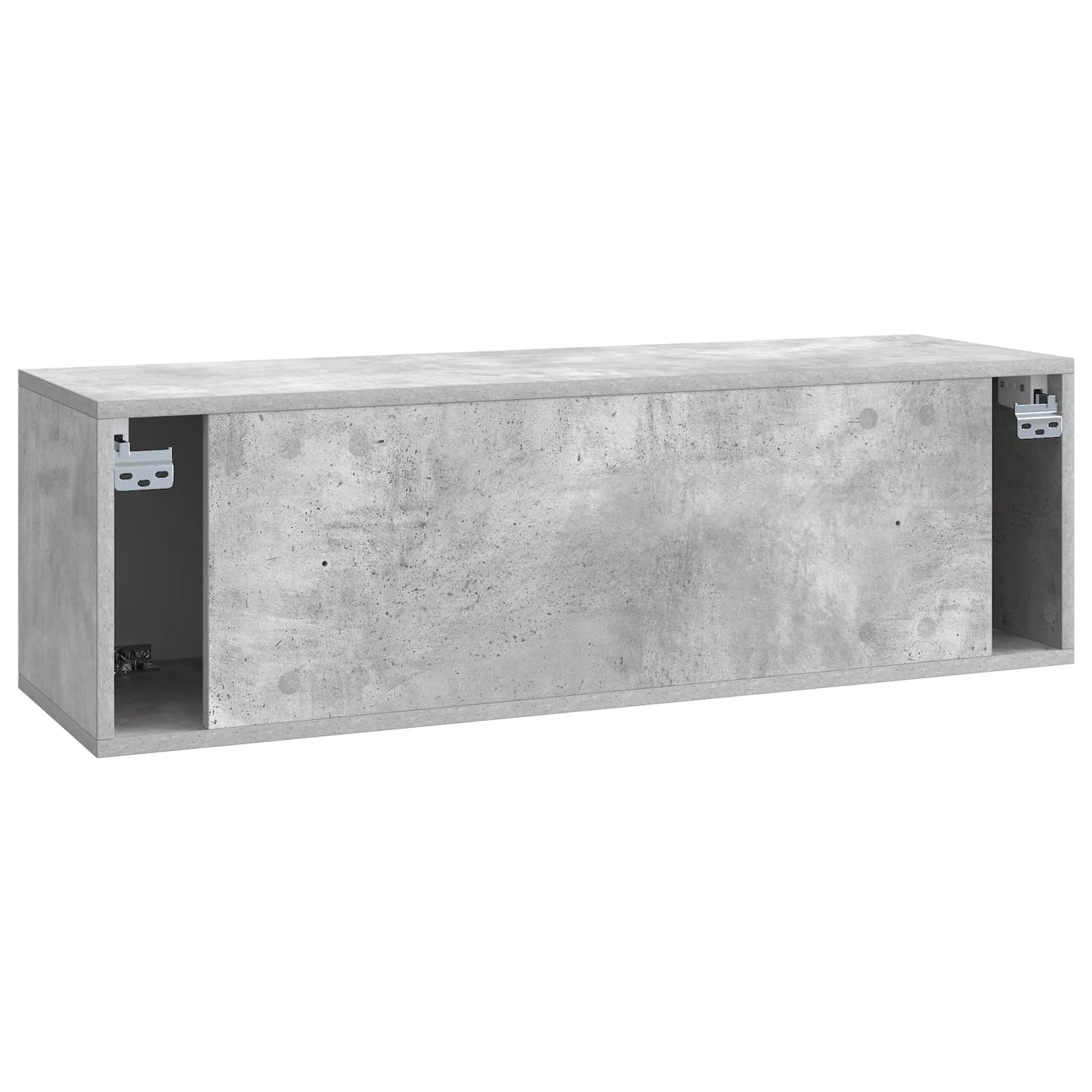 Wandmontierter TV-Schrank Betongrau 98 x 31 x 30 cm
