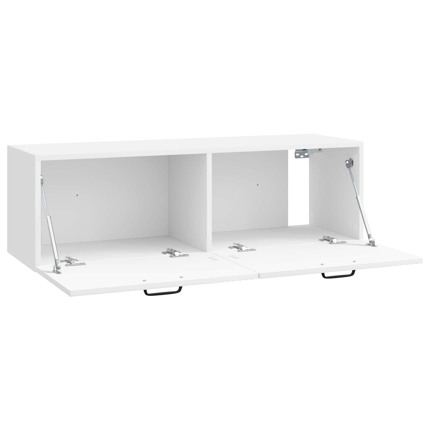 Wandmontierter TV-Schrank Hochglanz Weiß 98 x 31 x 30 cm