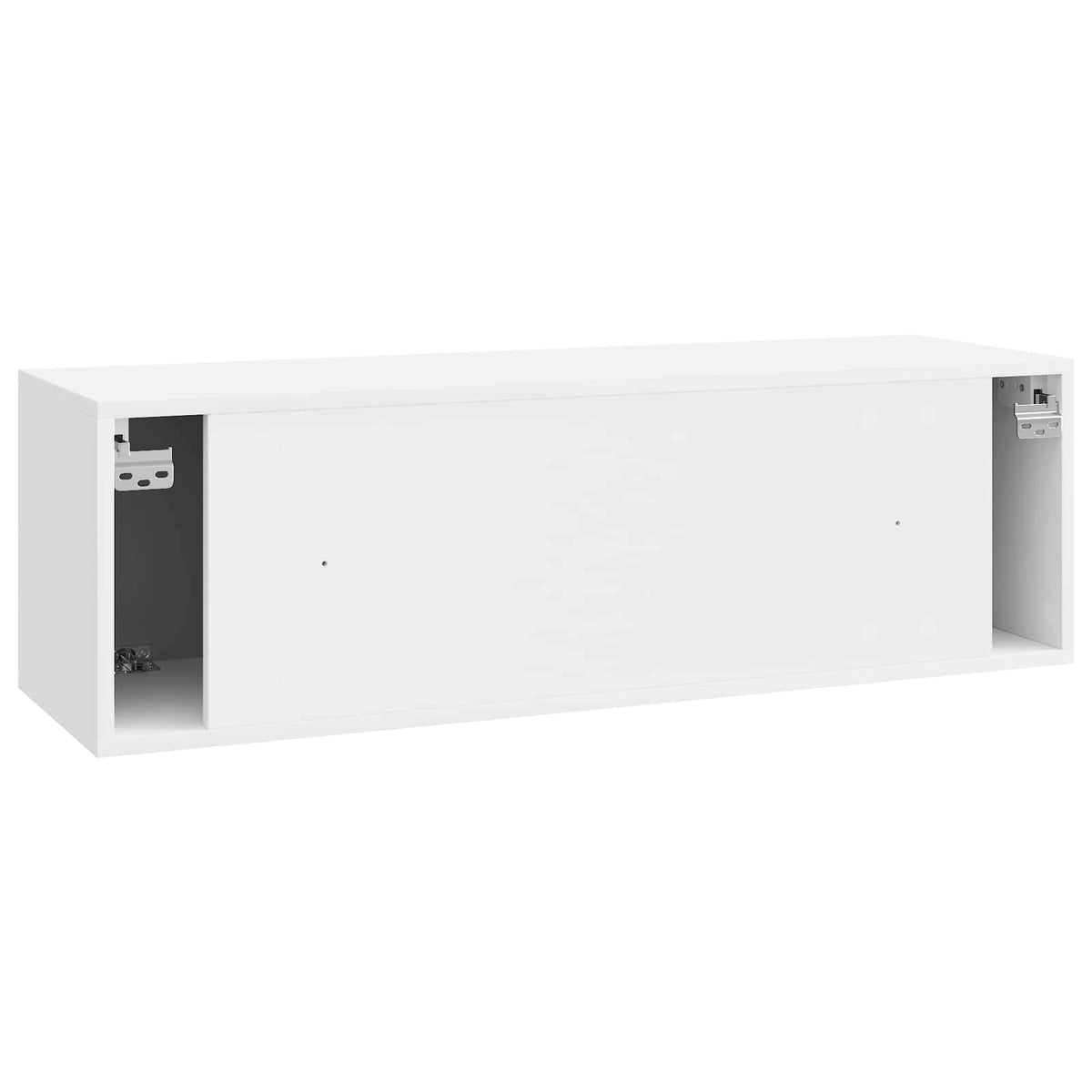 Wandmontierter TV-Schrank Hochglanz Weiß 98 x 31 x 30 cm