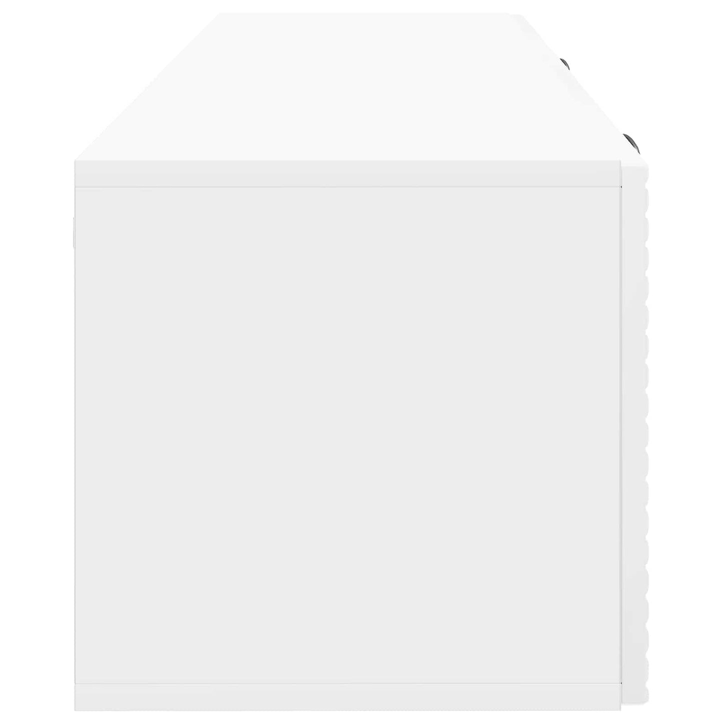 Wandmontierter TV-Schrank Hochglanz Weiß 98 x 31 x 30 cm