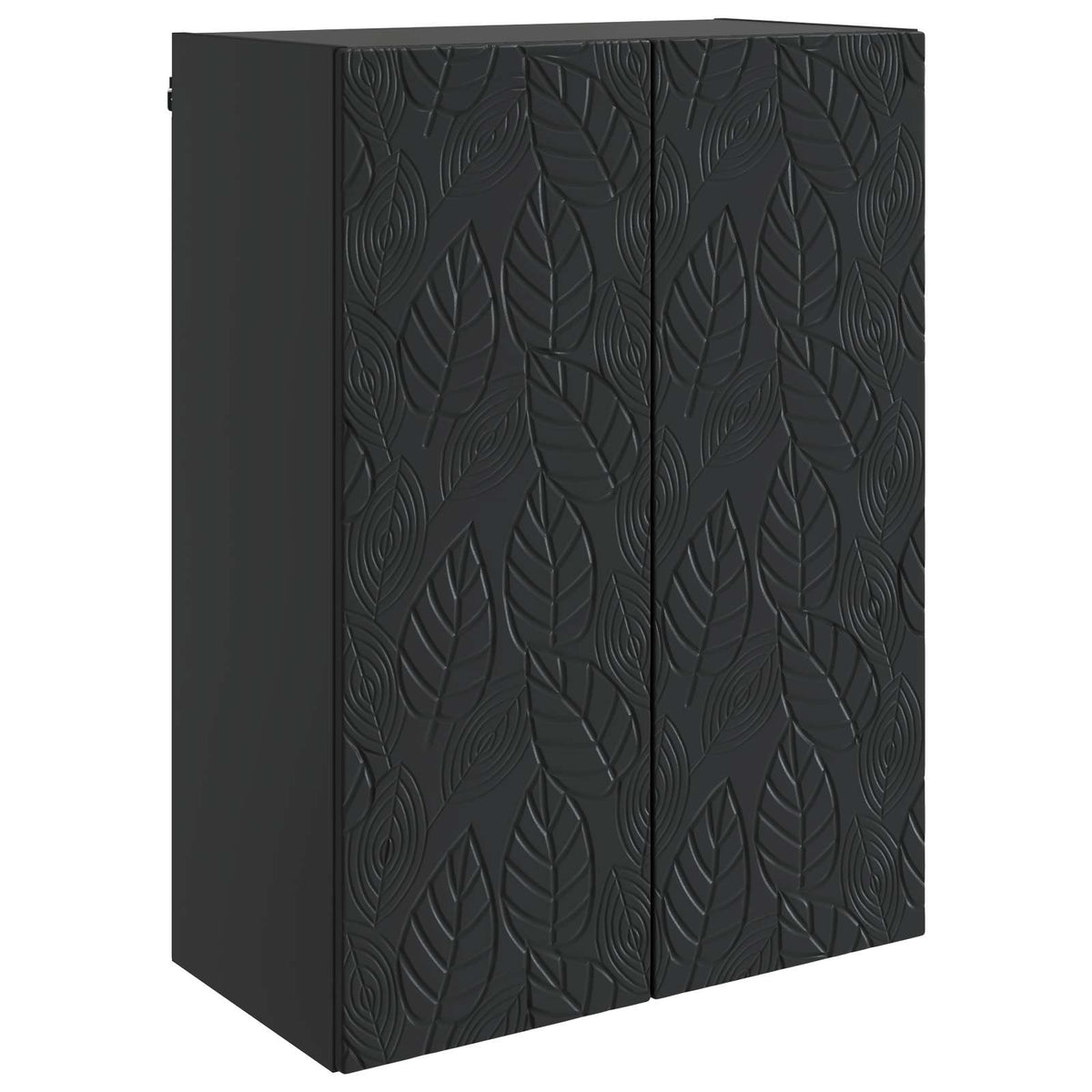 Wandschrank 66 x 34,5 x 90 cm Holzwerkstoff Schwarz