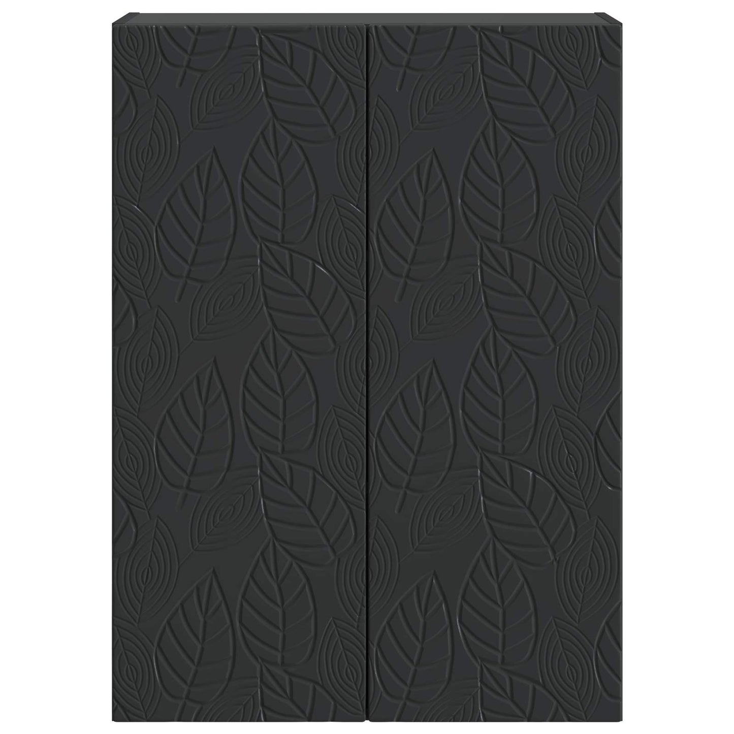 Wandschrank 66 x 34,5 x 90 cm Holzwerkstoff Schwarz