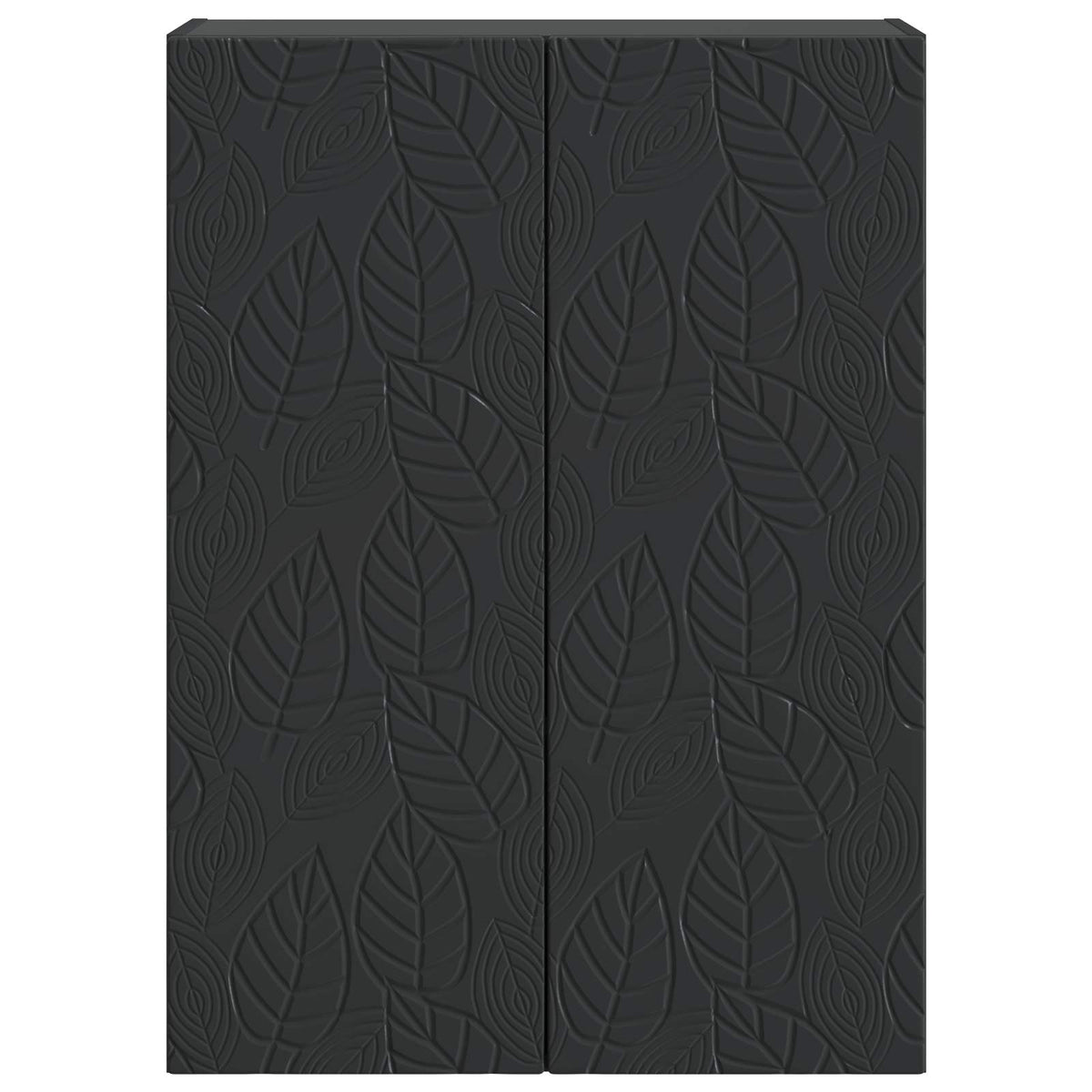 Wandschrank 66 x 34,5 x 90 cm Holzwerkstoff Schwarz