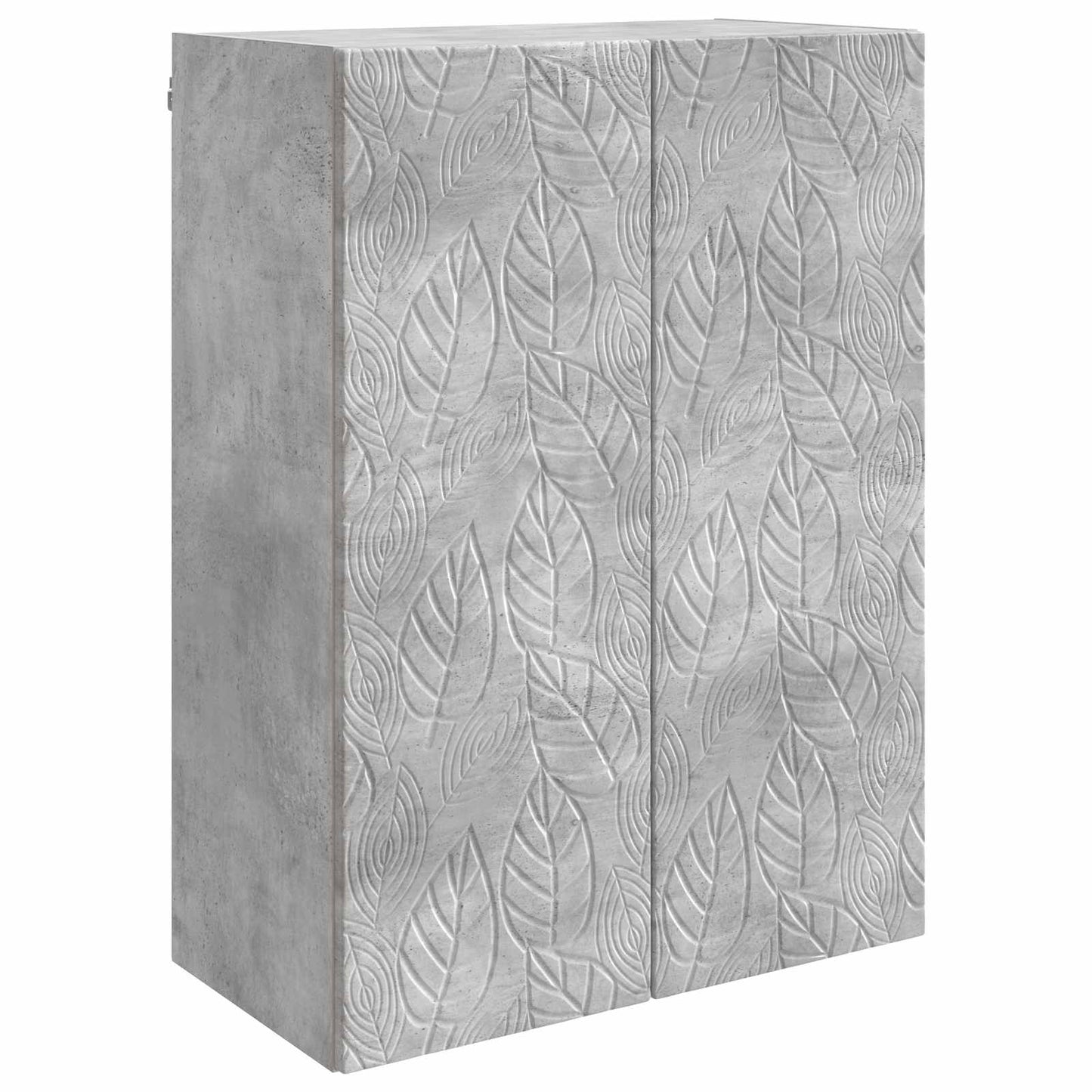 Wandschrank 66 x 34,5 x 90 cm Holzwerkstoff Betongrau