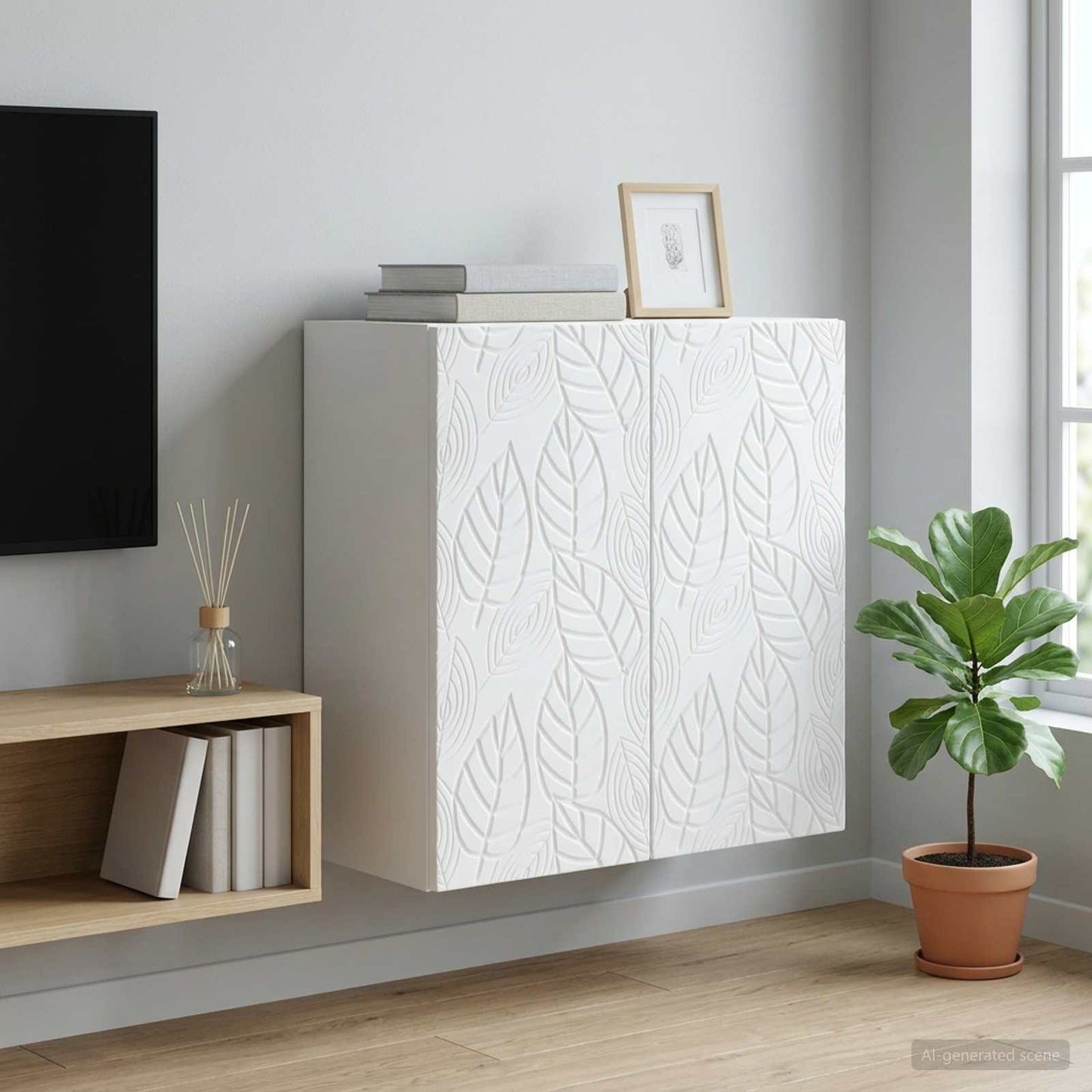 Wandschrank Weiß 59 x 31 x 60 cm Holzwerkstoff