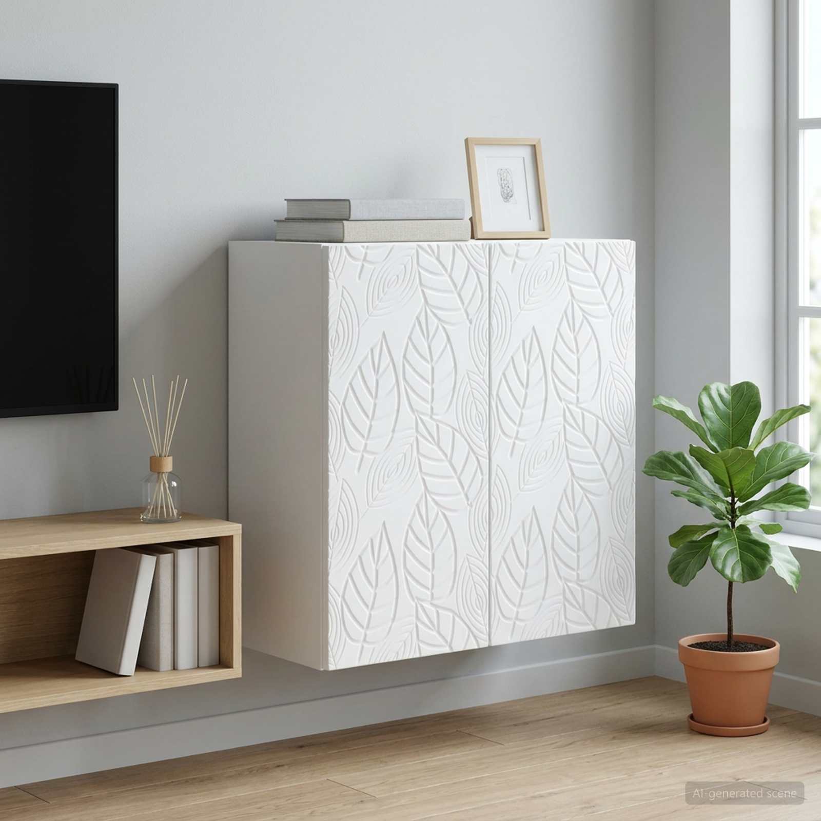 Wandschrank Weiß 59 x 31 x 60 cm Holzwerkstoff