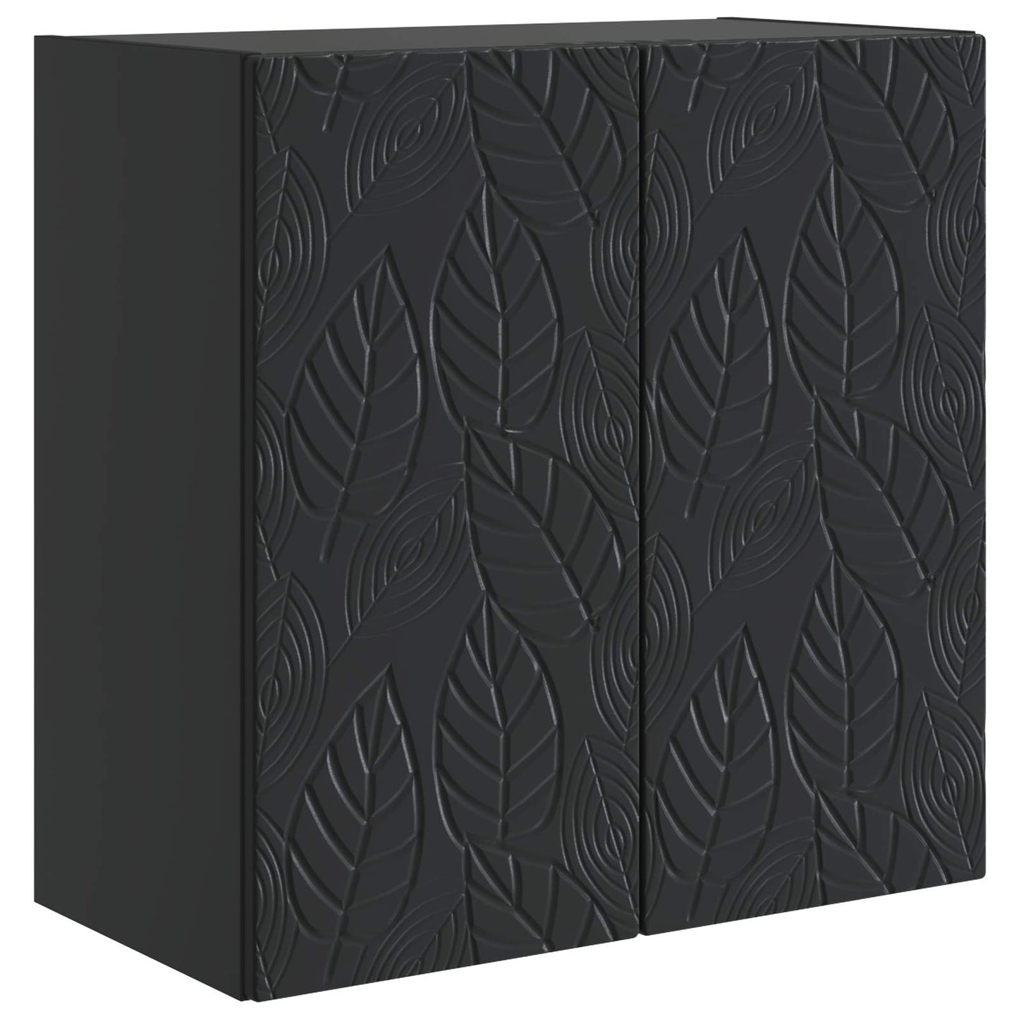 Wandschrank 59 x 31 x 60 cm Holzwerkstoff Schwarz
