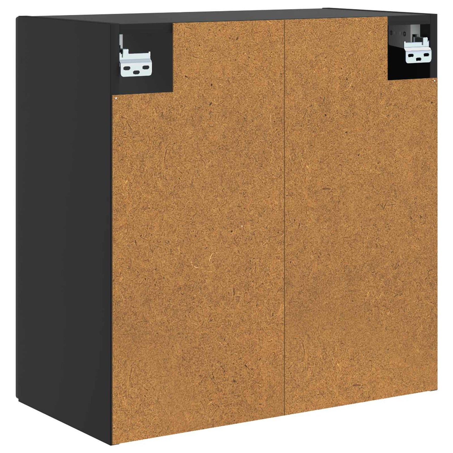 Wandschrank 59 x 31 x 60 cm Holzwerkstoff Schwarz