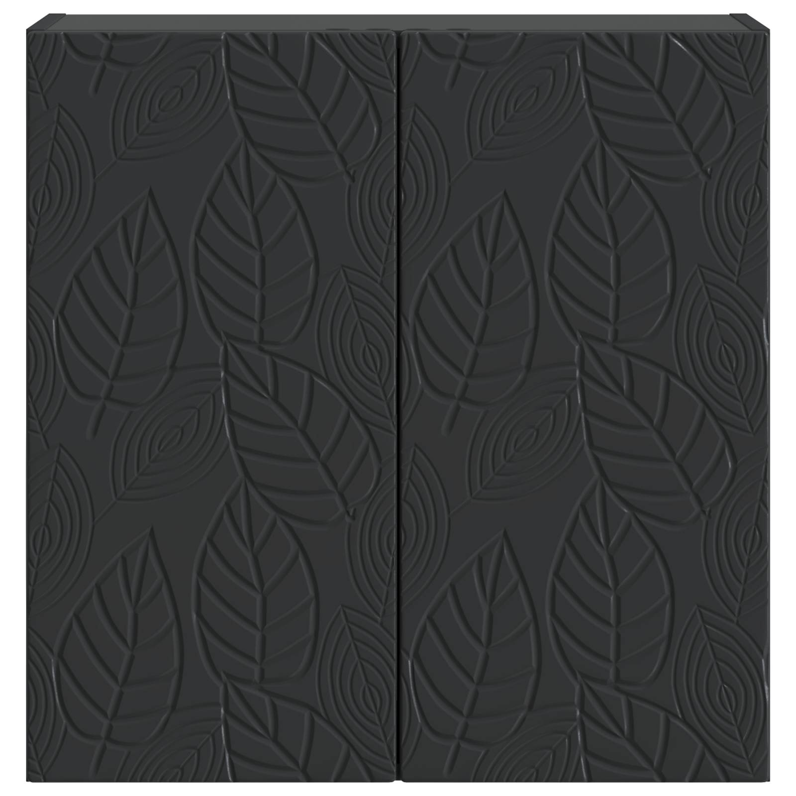 Wandschrank 59 x 31 x 60 cm Holzwerkstoff Schwarz