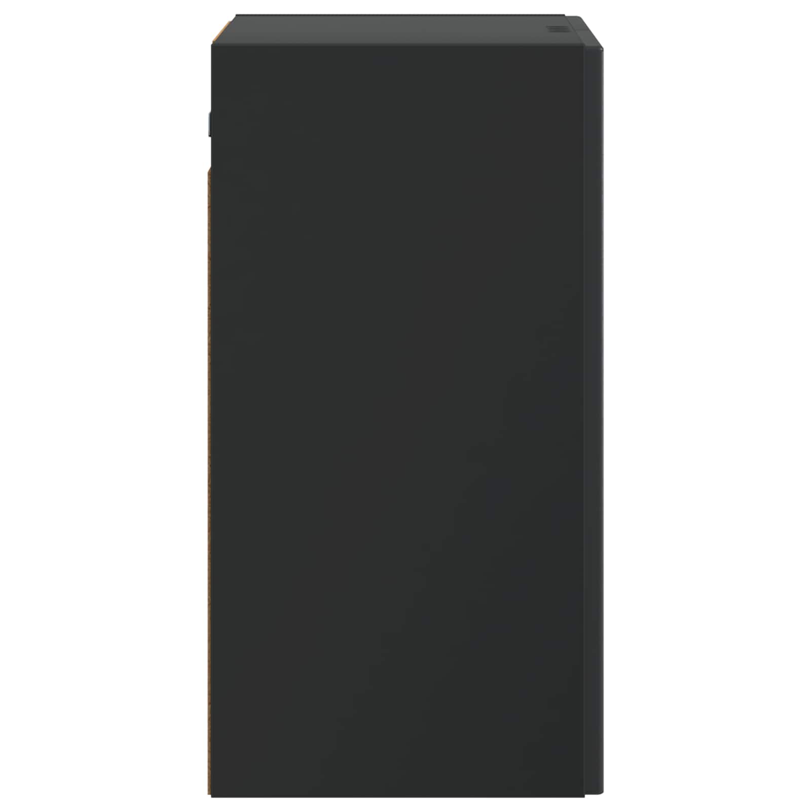 Wandschrank 59 x 31 x 60 cm Holzwerkstoff Schwarz