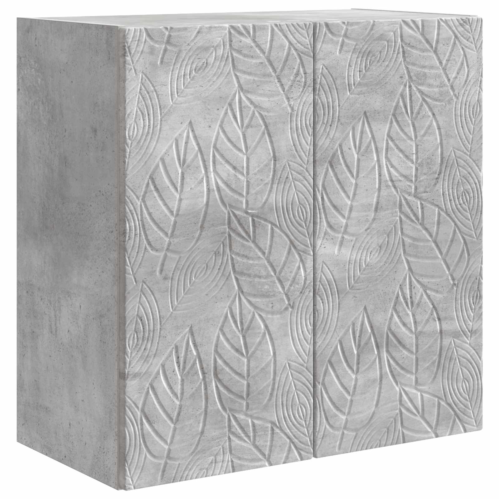 Wandschrank 59 x 31 x 60 cm Holzwerkstoff Betongrau