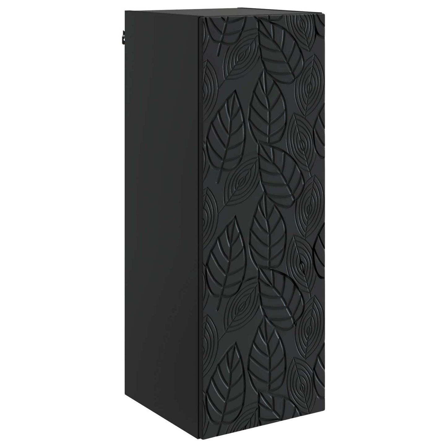 Wandschrank 33 x 34,5 x 90 cm Holzwerkstoff Schwarz