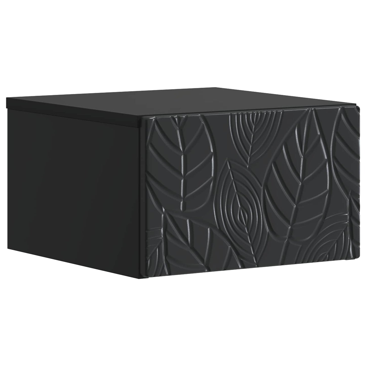 Wandmontierter Beistelltisch 2 stk. Schwarz 34,5 x 33 x 20 cm