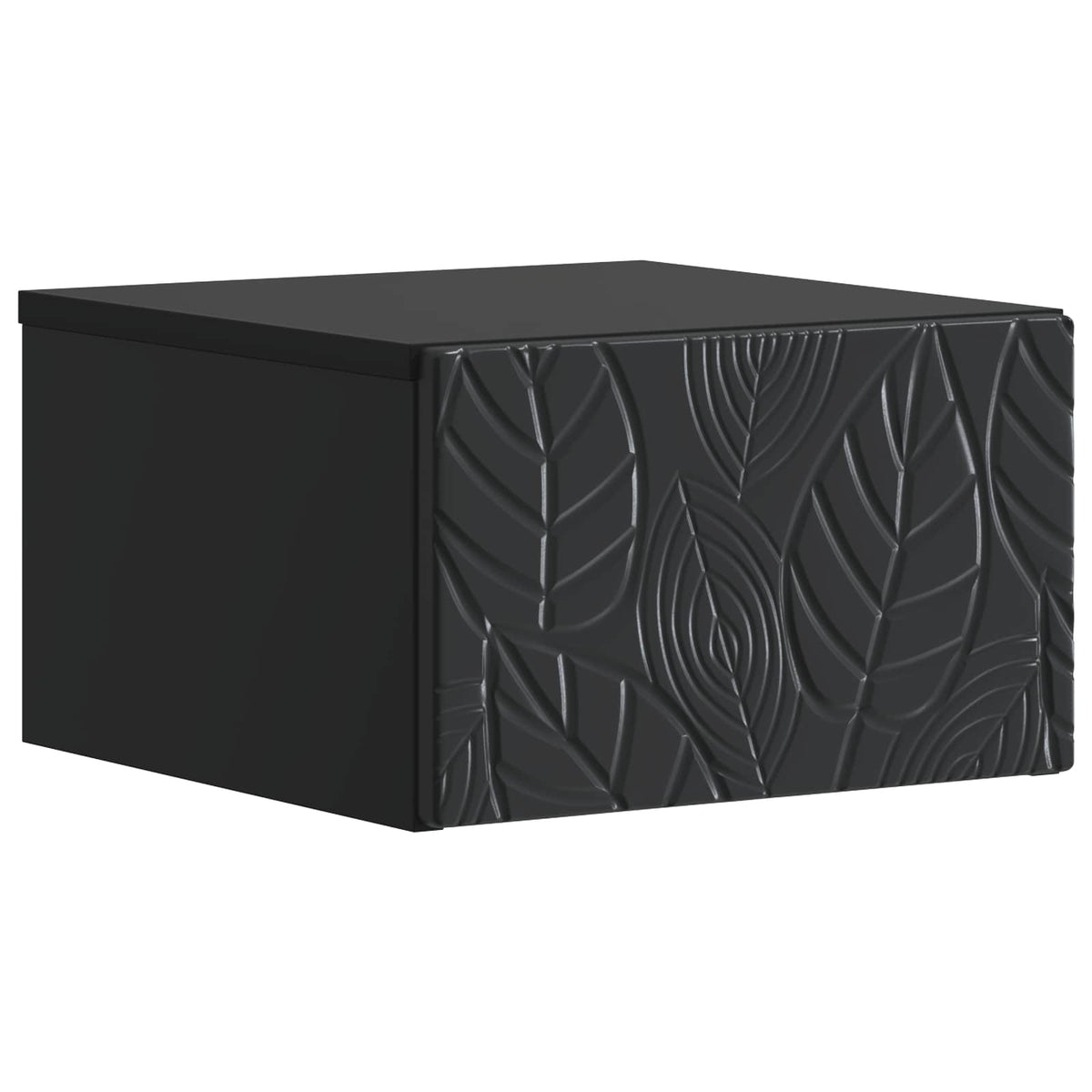 Wandmontierter Beistelltisch 2 stk. Schwarz 34,5 x 33 x 20 cm