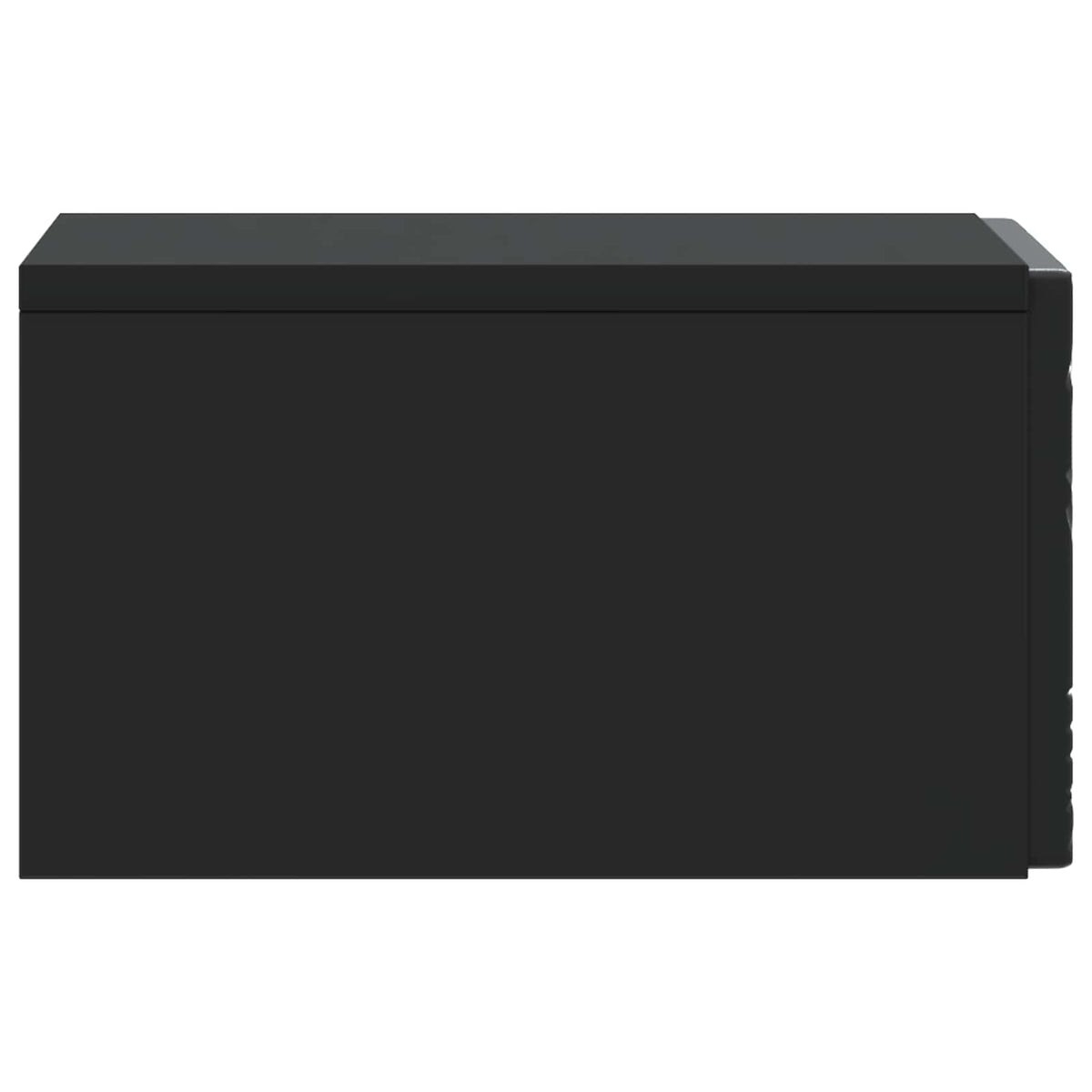 Wandmontierter Beistelltisch 2 stk. Schwarz 34,5 x 33 x 20 cm