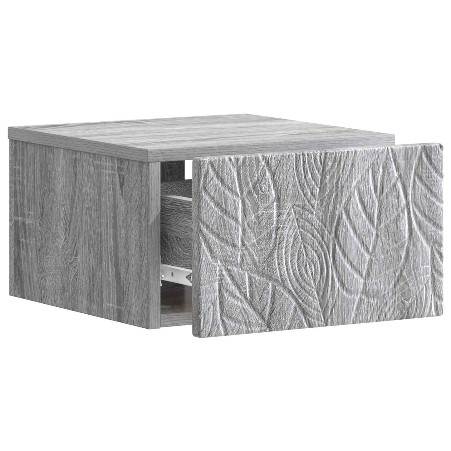 Wandmontierter Beistelltisch 2 stk. Grau Sonoma