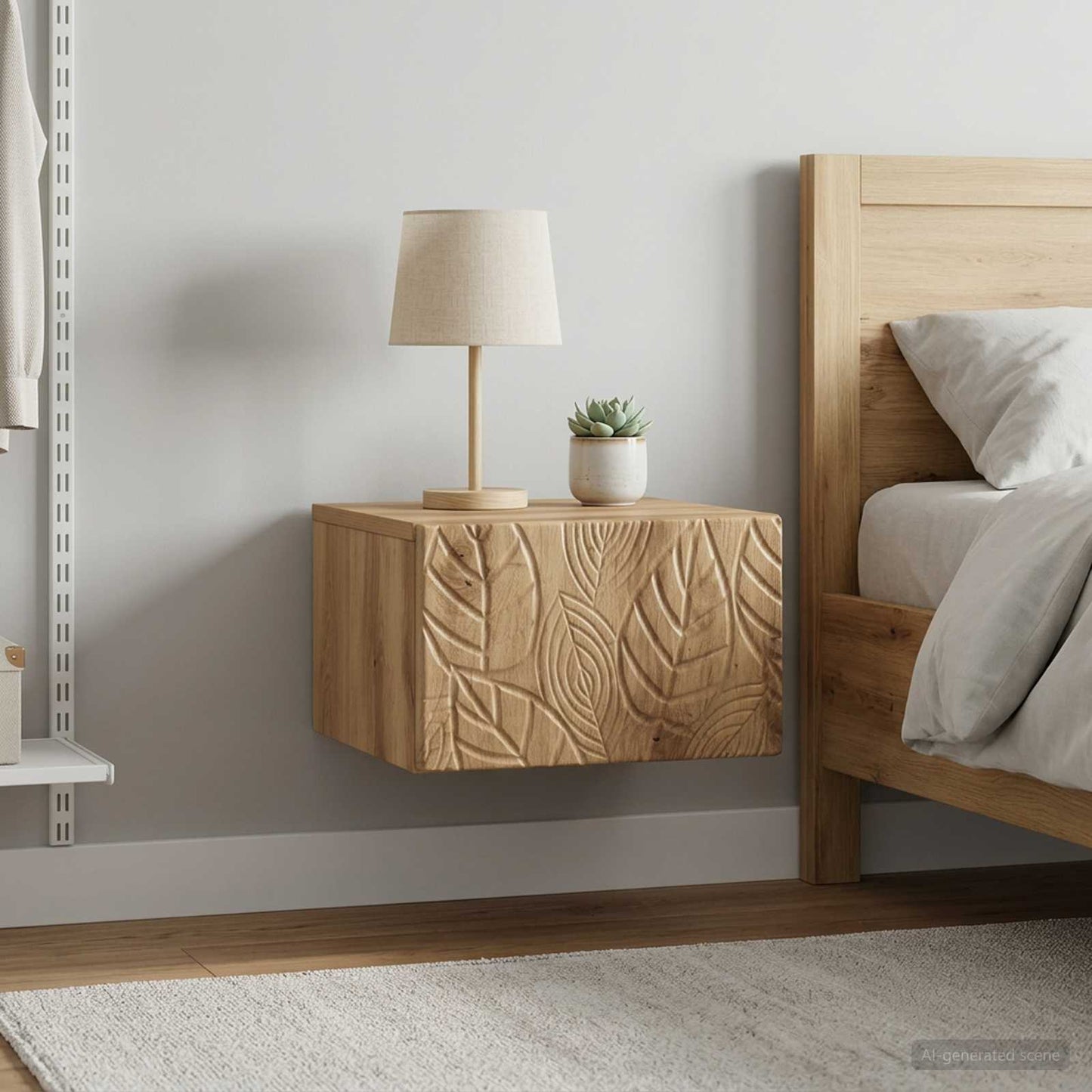 Wandmontierter Beistelltisch 2 stk. Artisan-Eiche