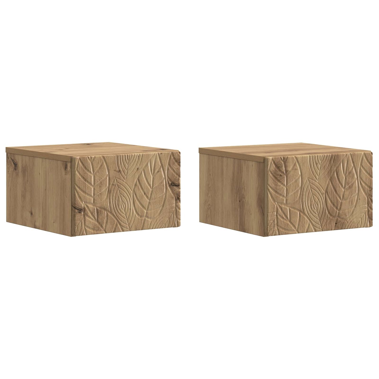 Wandmontierter Beistelltisch 2 stk. Artisan-Eiche