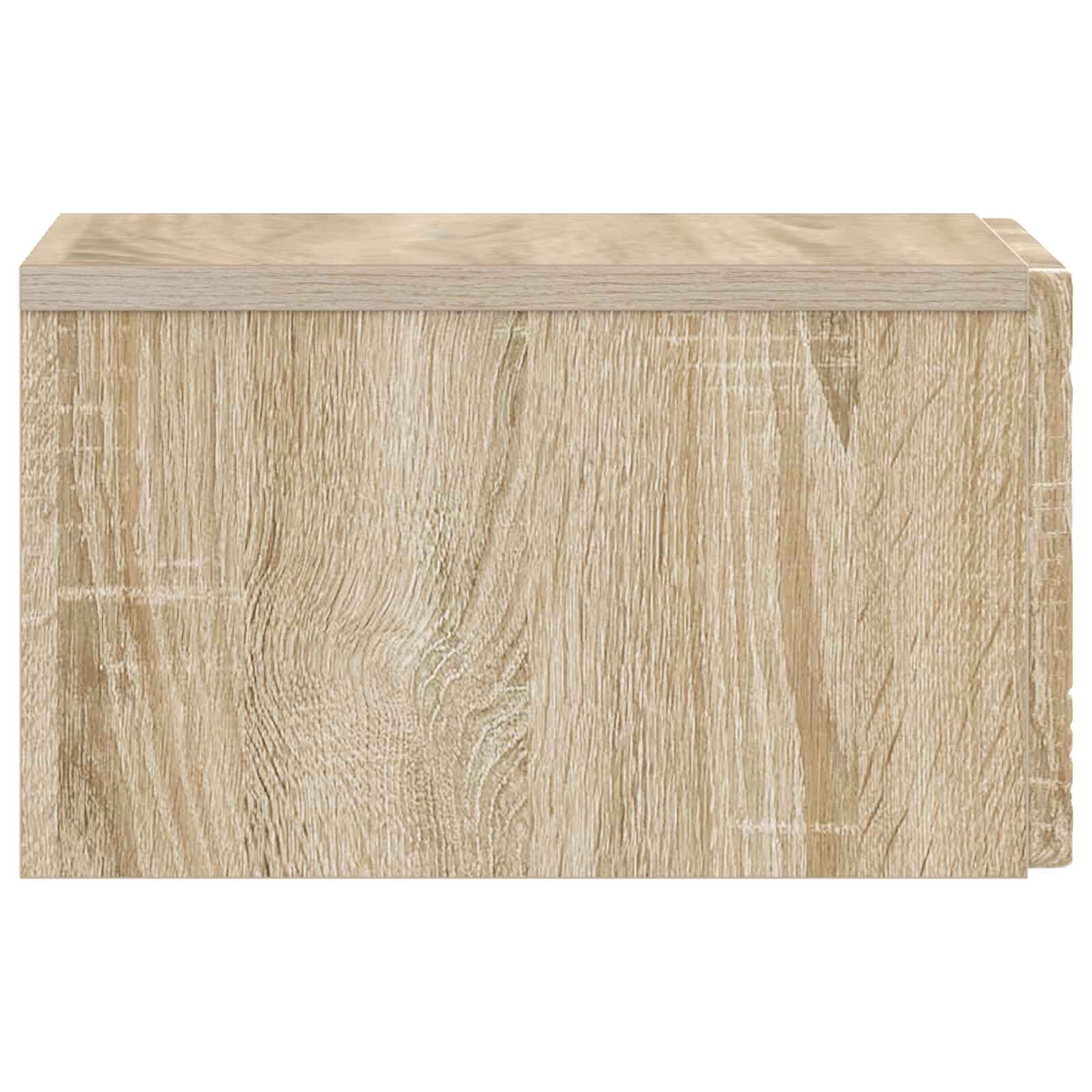 Wandmontierter Nachttisch 2 Stk. Sonoma-Eiche 49 x 34,5 x 20 cm