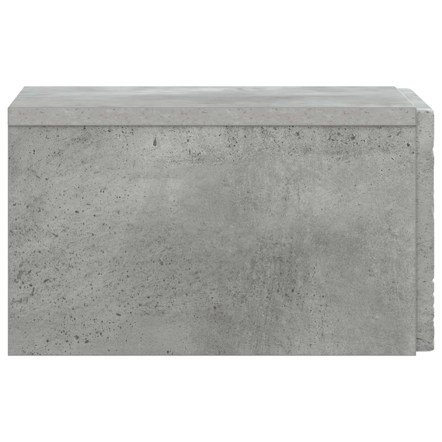 Wandmontierter Nachttisch 2 Stk. Betongrau 49 x 34,5 x 20 cm