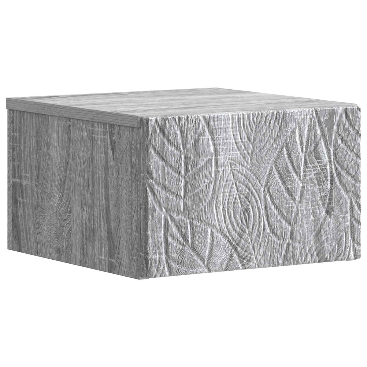 Wandmontierter Nachttisch 2 Stk. Sonoma-Grau 49 x 34,5 x 20 cm