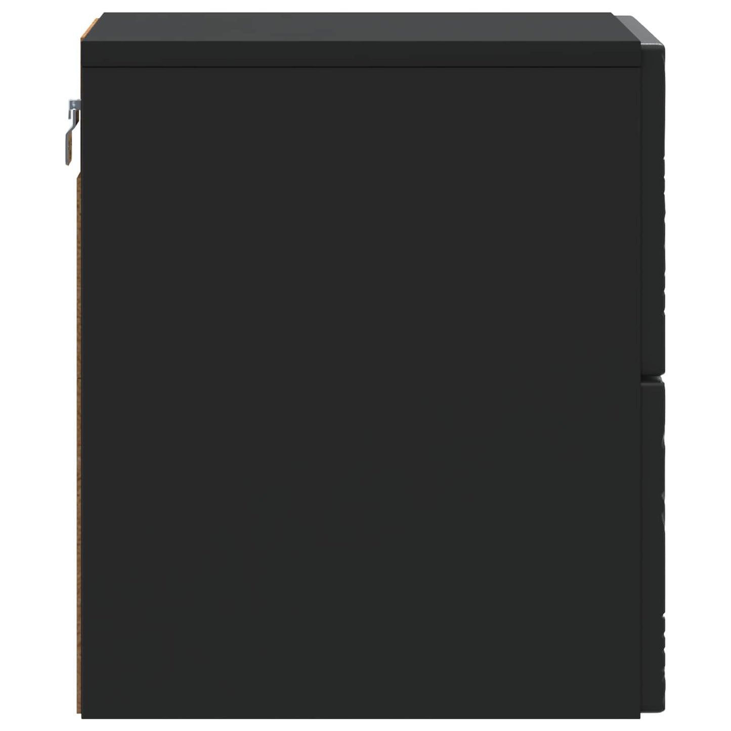 Wandmontierter Nachttisch Schwarz 34,5 x 33 x 40 cm