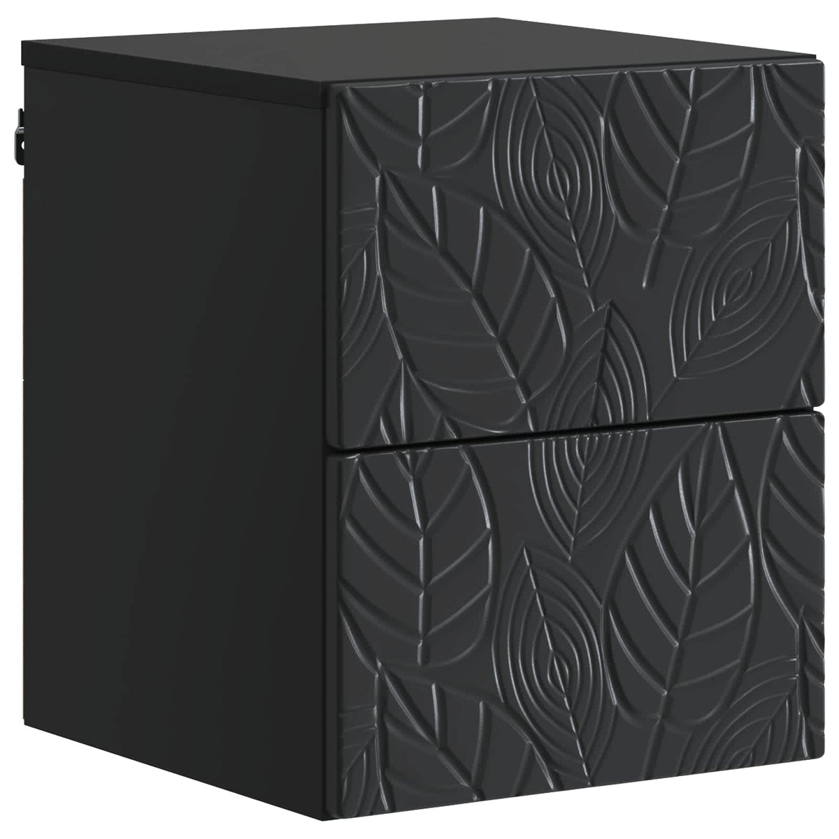 Wandmontierter Nachttisch 2 Stk. Schwarz 34,5 x 33 x 40 cm