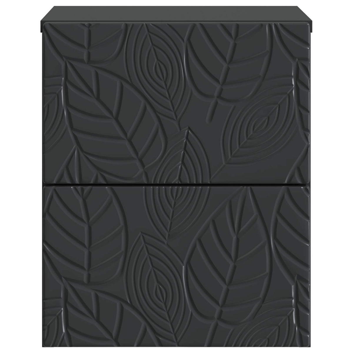 Wandmontierter Nachttisch 2 Stk. Schwarz 34,5 x 33 x 40 cm