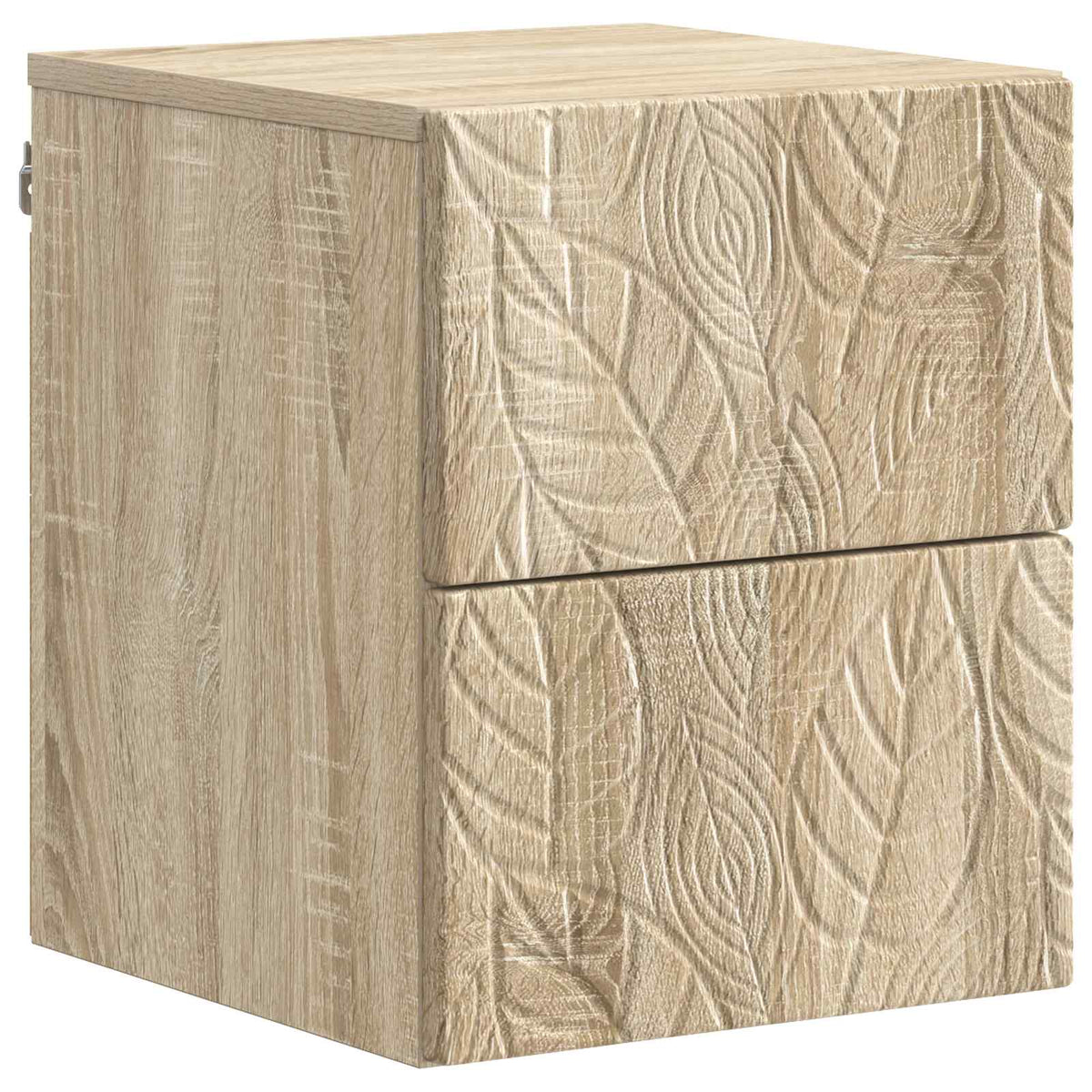 Wandmontierter Nachttisch 2 Stk. Sonoma-Eiche 34,5 x 33 x 40 cm