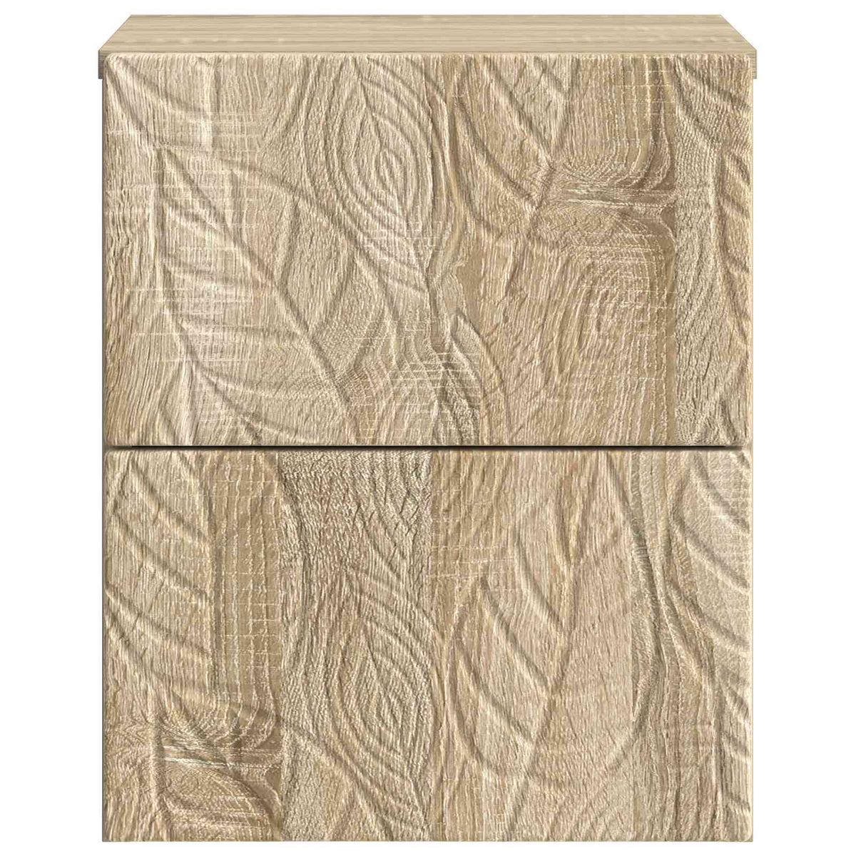 Wandmontierter Nachttisch 2 Stk. Sonoma-Eiche 34,5 x 33 x 40 cm