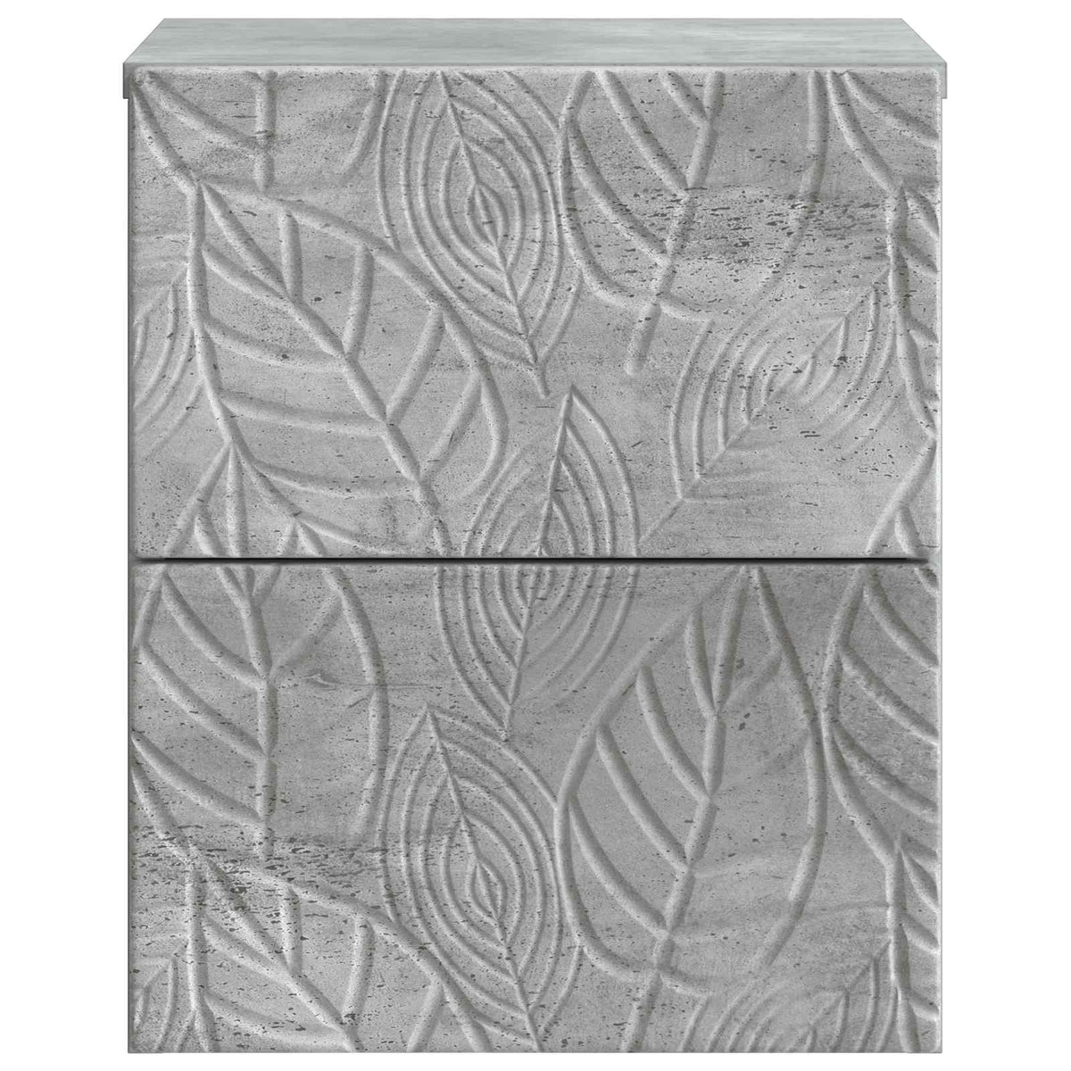 Wandmontierter Nachttisch 2 Stk. Betongrau 34,5 x 33 x 40 cm