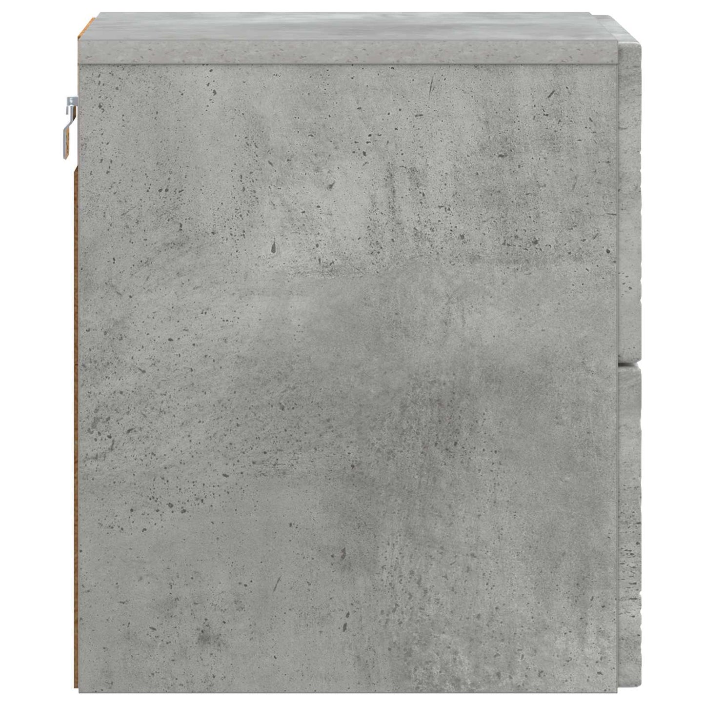 Wandmontierter Nachttisch 2 Stk. Betongrau 34,5 x 33 x 40 cm