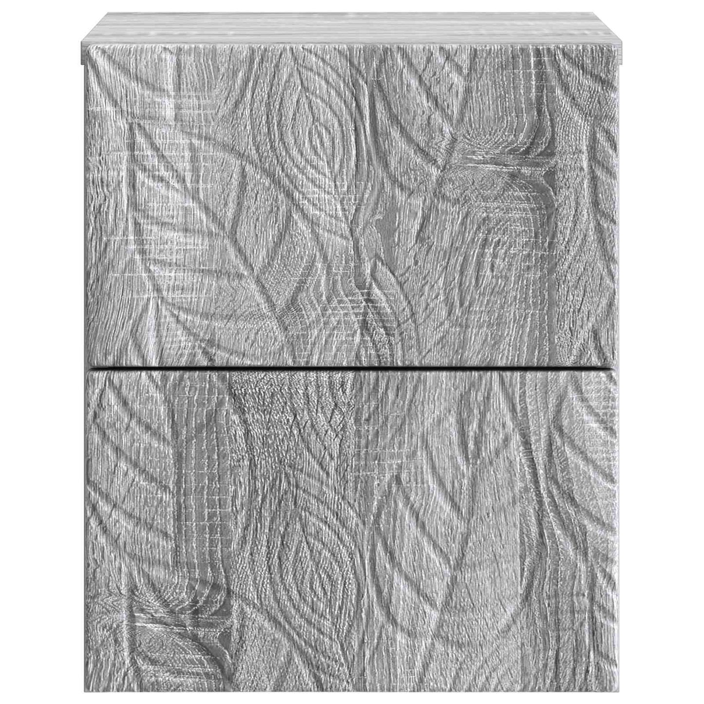 Wandmontierter Nachttisch 2 Stk. Sonoma-Grau 34,5 x 33 x 40 cm