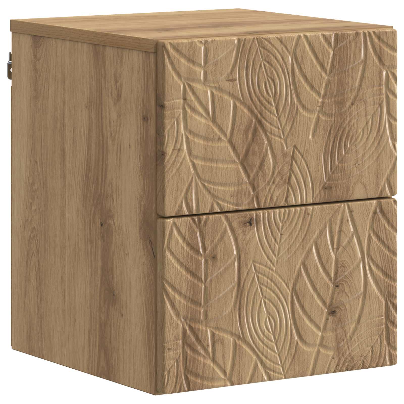Wandmontierter Nachttisch 2 stk. Artisan-Eiche