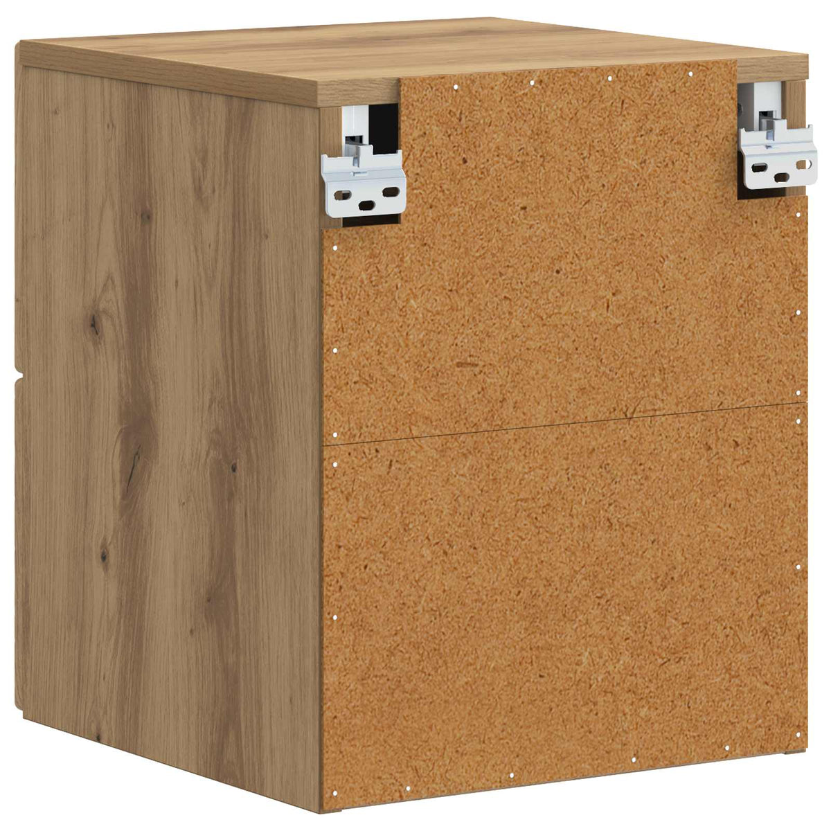 Wandmontierter Nachttisch 2 stk. Artisan-Eiche