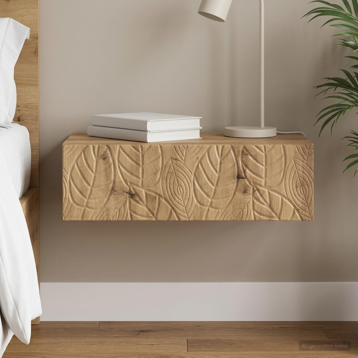 Wandmontierter Beistelltisch 59 x 34,5 x 17 cm Holzwerkstoff