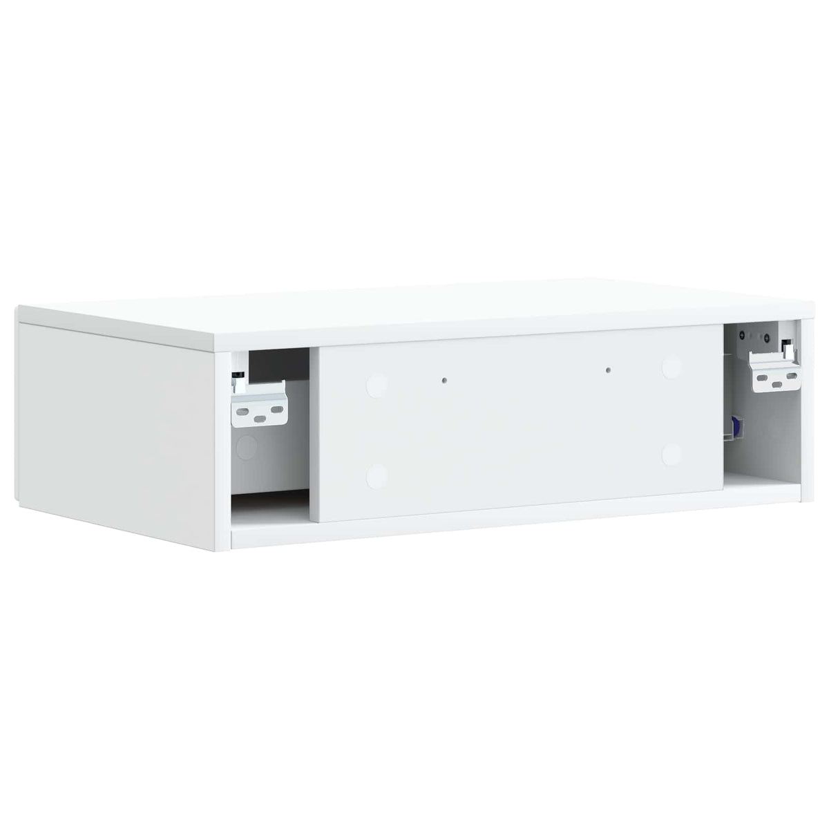 Wandmontierter Beistelltisch Weiß 87,5 x 34,5 x 17 cm