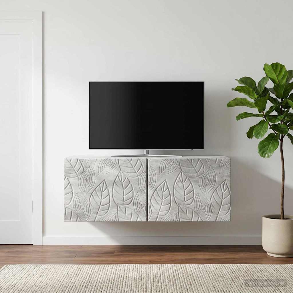 Wandmontierter TV-Schrank 59,5 x 41 x 30 cm Betongrau