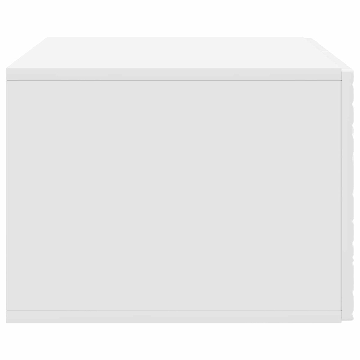 Wandmontierter TV-Schrank 59,5 x 41 x 30 cm Hochglanz Weiß