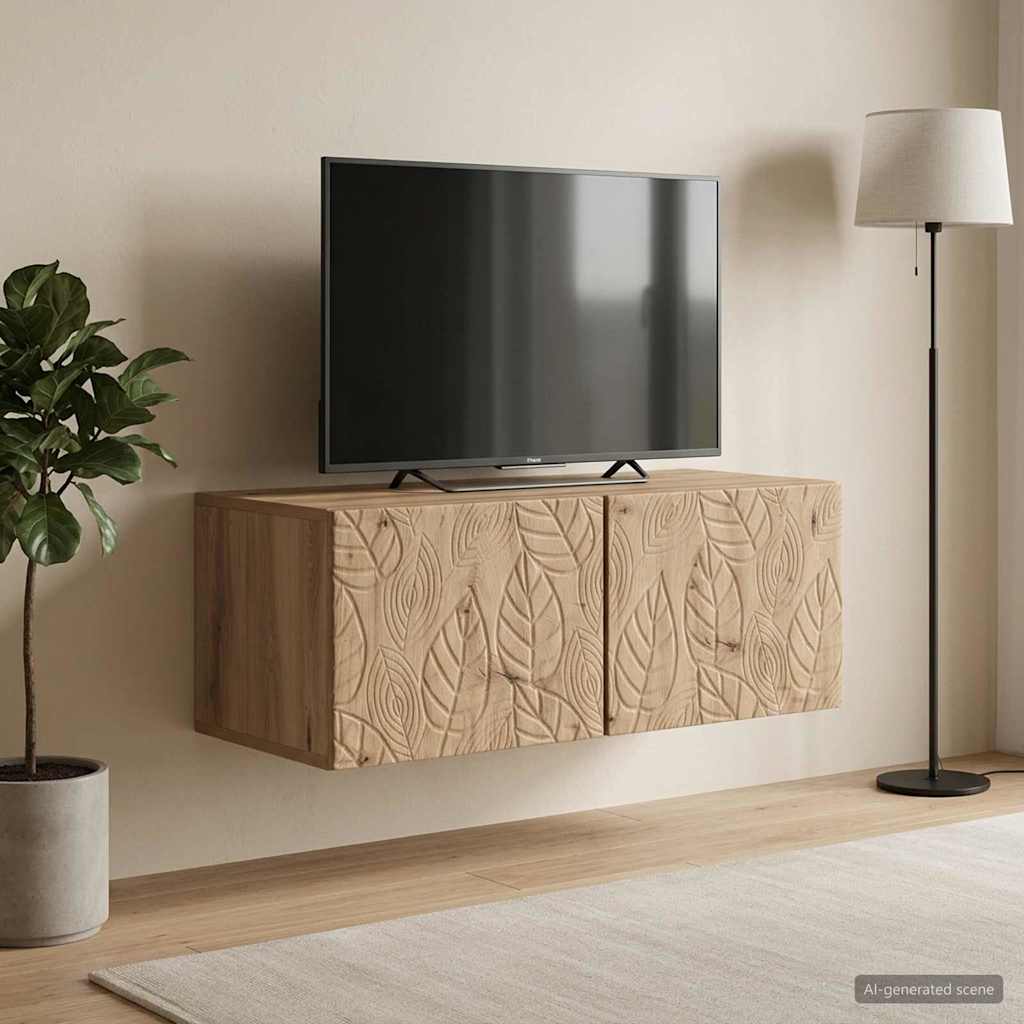 Wandmontierter TV-Schrank 59,5 x 41 x 30 cm Artisan-Eiche