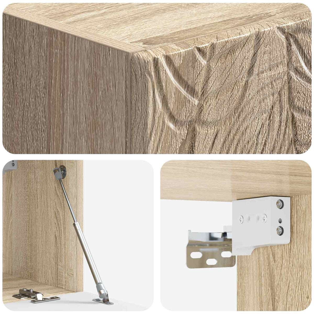 Wandmontierter TV-Schrank 78,5 x 41 x 30 cm Sonoma-Eiche