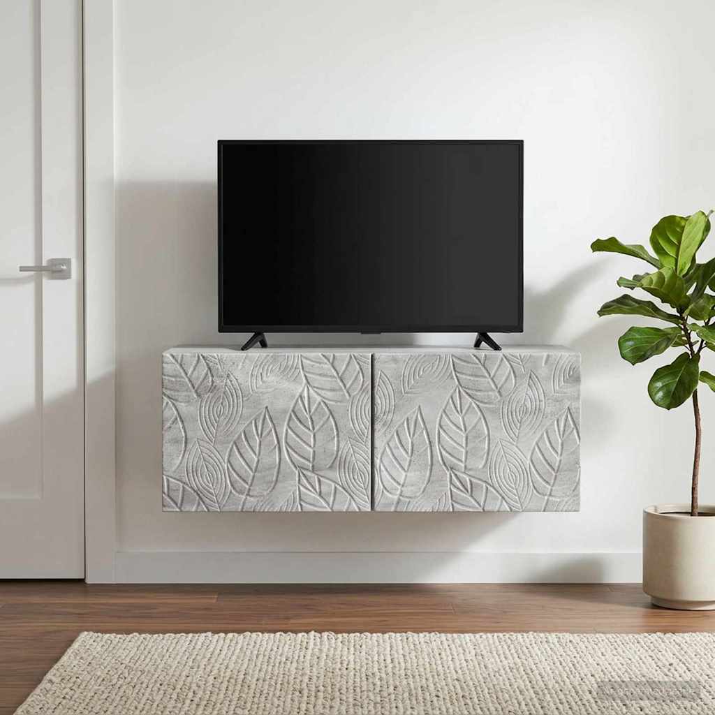 Wandmontierter TV-Schrank 78,5 x 41 x 30 cm Betongrau