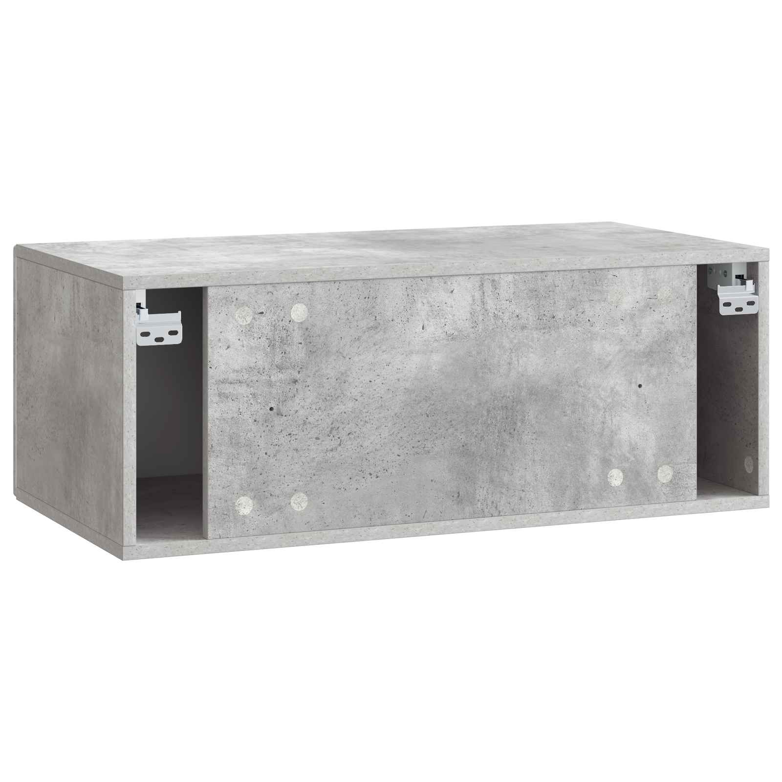 Wandmontierter TV-Schrank 78,5 x 41 x 30 cm Betongrau